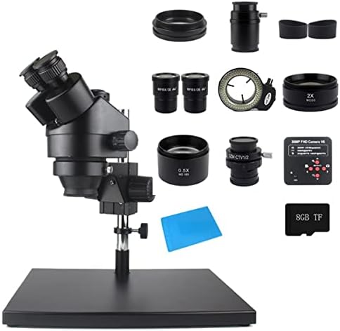 Acessórios para microscópio 3.5x 90x simul-focal zoom trinocular microscópio estéreo industrial 38mp 1080p HDMI Camera Labor