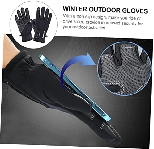 Galpada 1 par as luvas ao ar livre, luvas quentes de inverno para homens aquecidos glives aquecidos mais quentes de luvas de esqui