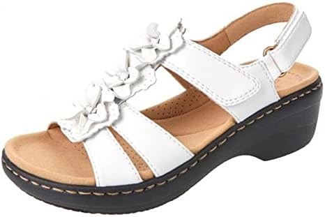 Sandálias de verão Hamovessi para mulheres bordadas anti-lipsápédicas sandálias ortopédicas de tamanho grande e confortável