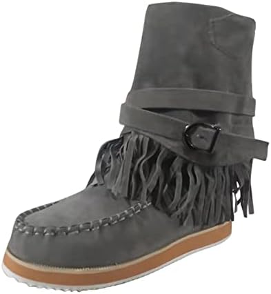 Botas para mulheres moda punk gótico botas laterais zíper sapatos chatos Lug Botas de cunha sola baotas de neve de mulheres