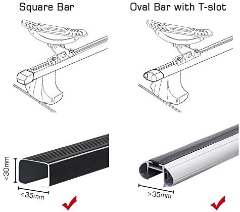 Yescom Kayak telhado rack universal Carreira de carro de barco universal portador de monte de montagem superior