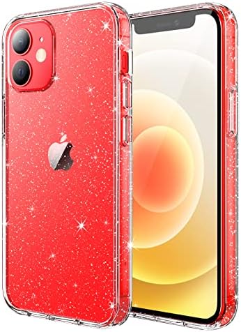 Jetch Glitter Case para iPhone 12 mini, 5,4 polegadas, Bling Sparkle Choffop Phone Tampa, fofo brilhante para mulheres e meninas