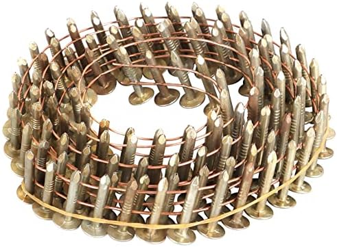 Kimllier 3600 unhas de tapume da bobina de bobina completa fio de cabeça redonda colada bobina colada de 15 graus de 3/4 polegadas