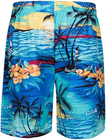 TUNEVUSE Mens Hawaiiano Manga curta Ternos de camisa Flower Print Suit