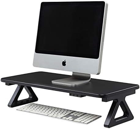 Lorell Tripod Base USB Monitor Stand, 6,3 x 24,8 x 11,8 , preto