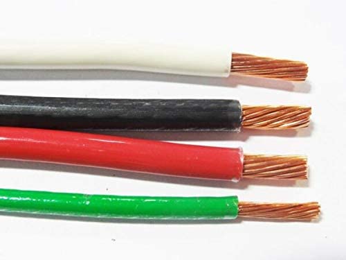 Por 30 'ea thhn thwn 6 awg bitola preta branca vermelha + 8 awg verde fita de cobre fios elétricos e cabos