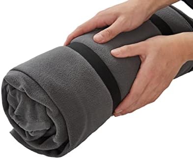 OMVMO 50 ° F Polar lã de lã de dormir Liner e folhas de viagem para adultos, aumenta 12 ° F ao saco de dormir, perfeito para camping