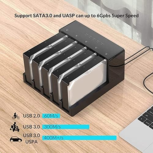 N/A Super Speed ​​USB 3.0 HDD Docking Station Tool Fool USB 3.0 para SATA Adaptador de caixa do gabinete do disco rígido