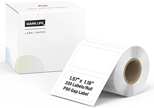 Máquina de fabricante de etiquetas MarkLife com 3 fitas Impressora de etiqueta de código de barras - Mini portátil