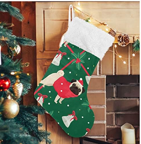 Meias de Natal de Alaza, clássico clássico clássico personalizado decorações de meia para férias em família Decoração de festa 1, 17.7