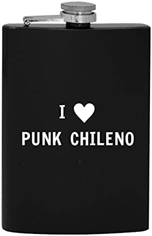 I Heart Love Punk Chileno - 8oz quadril bebendo alcoólico balão