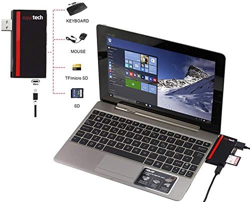 Navitech 2 em 1 laptop/tablet USB 3.0/2.0 Adaptador de cubo/micro USB Entrada com SD/micro SD Reader compatível com o Lenovo Ideapad