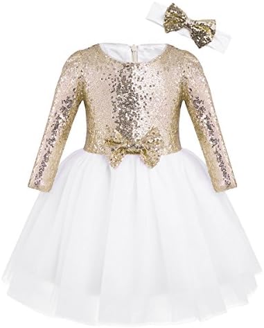 FeShow meninas de manga comprida Crochet Lace Flower Baptism Dress Vestido de batismo de grande festa de bowknot