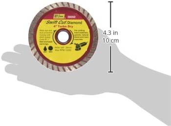 Ivy Classic 38056 Swift Corte de 9 polegadas de 9 polegadas e molhado Turbo Blade de diamante de aro contínuo com 7/8-5/8