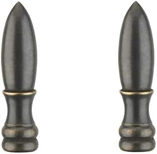 Finials de lâmpada CIATA decorativa, 1-1/2 polegada de níquel de níquel lâmpada de lâmpada de lâmpada