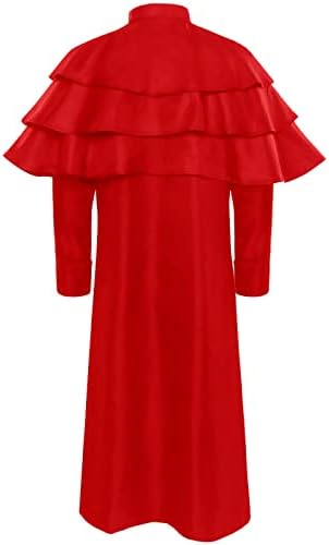 Mensagem medieval de capa de cauda de cauda bordada vintage gótico steampunk smoking vampire halloween traje de vestido