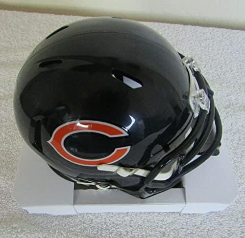 Bobby Wade assinou o mini capacete da NFL Chicago Bears com autenticação de Beckett