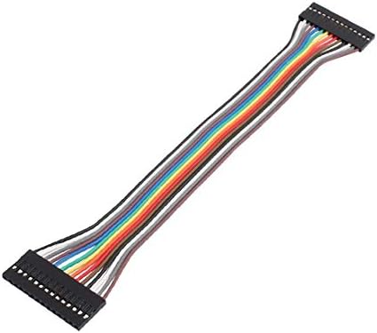 X-dree 14p fios de salto duplo cabos de cabeça feminina pi pic pi breadboard de 21 cm de comprimento (fios de jumper de 14p dupla