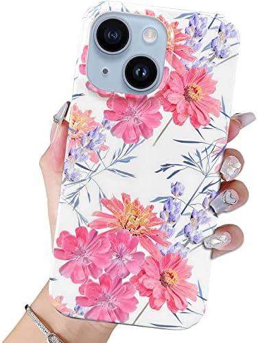 J. West Floral Case Compatível com o iPhone 14, capa de telefone de moda para mulheres meninas, elegante e elegante capa de