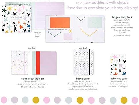 Kate Spade New York Baby Brag Book, possui fotos 24 4 x 6, estrelas dançantes