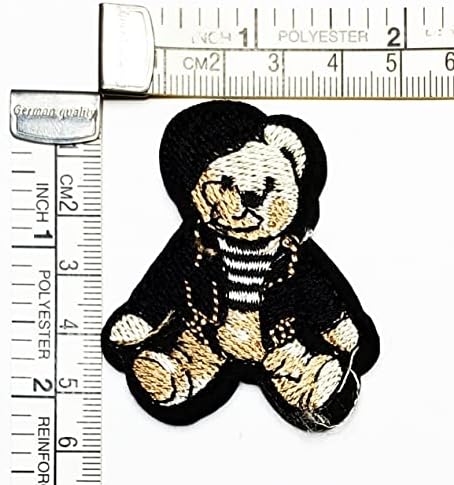 Kleenplus 2pcs. Urso pequeno fofo sit costure ferro em remendo apliques artesanal roupas artesanais vestido de vestido hat