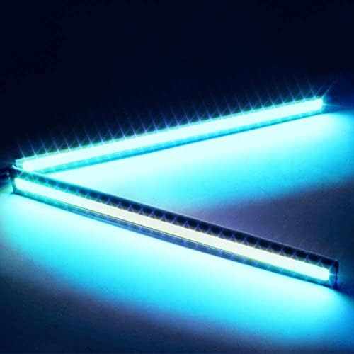 Luzes de borracha flexível DRL Luzes diurnas Faixa de luzes 12V 6000K IceBlue para pacote de coleta de trailers 17cm