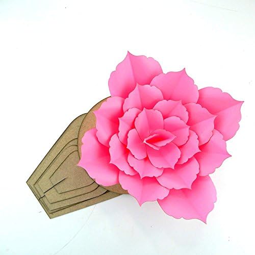 Modelo de flor de papel Padrão de kit DIY Faça seu próprio cenário de Flower Photo Booth Flower Decoration Stock Cladius