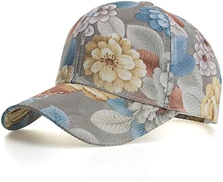 ZJHYXYH Cap de beisebol floral Bap feminino Capinho de flor de flor feminino Capéu de boné de beisebol fino