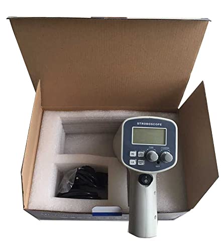 Stroboscópio portátil de VTSYIQI com exibição digital medidor de medição de 50 a 12000fpm medidor estroboscópico