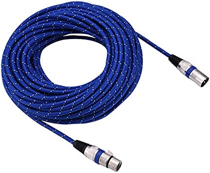 Micor do cabo de microfone qiilu para cabo de áudio xlr masculino para fêmea Balanço de plugue de 3pin microfone para