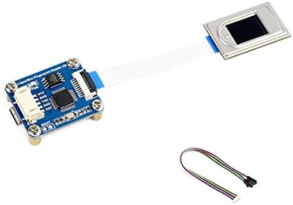 Módulo de leitor de impressão digital capacitivo de alta precisão, portas duplas UART/USB, para inscrição de impressão