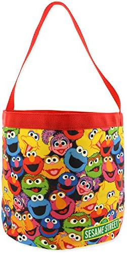 Sesame Street Elmo meninos meninas meninas colapsíveis Nylon Gift Basket Bucket Bag