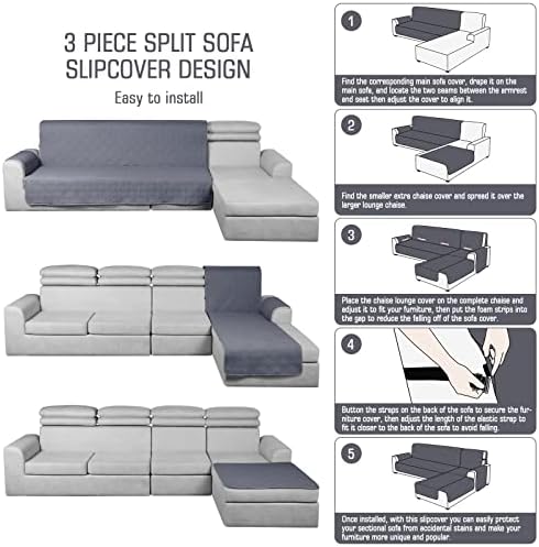 Tampas de sofá seccionais à prova d'água taococo tampas de sofá em forma de las de sofá -lande