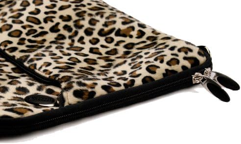 Brown Leopard Faux Animal Print Sleeve bolsa Tampa para Apple MacBook Pro 13 'Retina Display & Air 13 polegadas