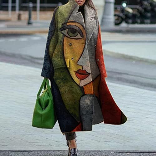 Casaco de mistura de lã Twgone para mulheres elegantes no joelho quente casacos de inverno Outwears com bolsos