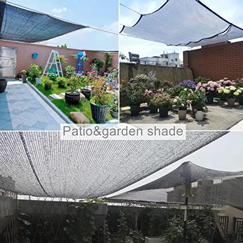 Kooyork 40% de pano de sombra, tom de sol ao ar livre, 10 x 20 pés de rede durável de jardim, barra de malha de protetor solar resistente