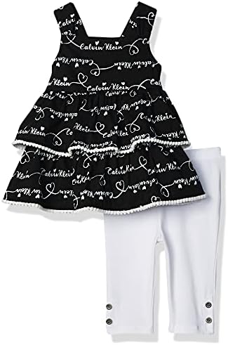 Calvin Klein Baby-Girls 2 peças Conjunto de legging