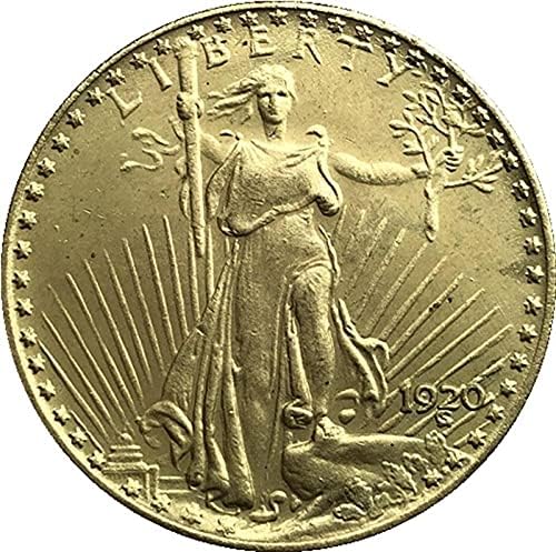 Ada Cryptocurrency Cryptocurrency Coin favorita 1920 American Liberty Eagle Eagle Peda Dourada Cola Hard Coin Coin Coleção de