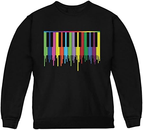 Old Glory Piano Keys Youth Sweetshirt