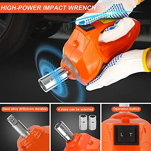 Mechante de carro elétrico e-HEELP 5TON 12V KIT HYDRAULIC CAR JACK com chave de impacto elétrico para SUV MPV Sedan Truck