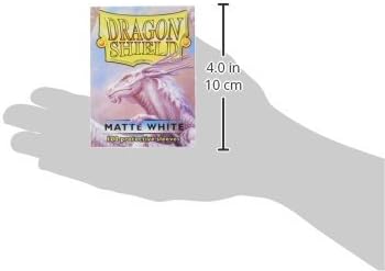 Dragon Shield Matte White 100 mangas protetoras