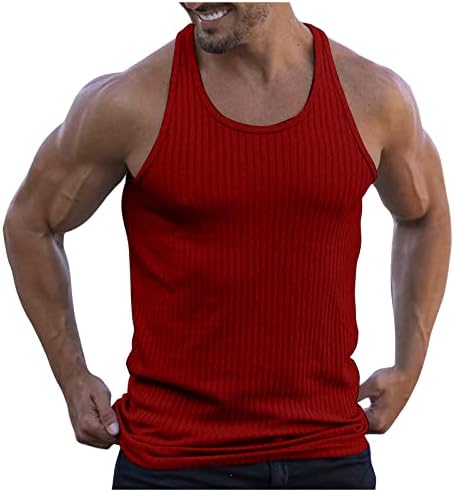 Tampas de ginástica rttuiop para homens camisas sem mangas