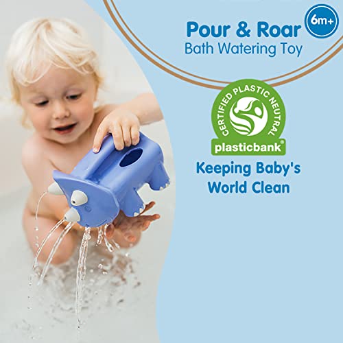 Cleanup do Dr. Brown Pour & Roar Lanking, Bath Bath Bath Essential Kids Toy, mais de 6 meses BPA Free, neutro de plástico