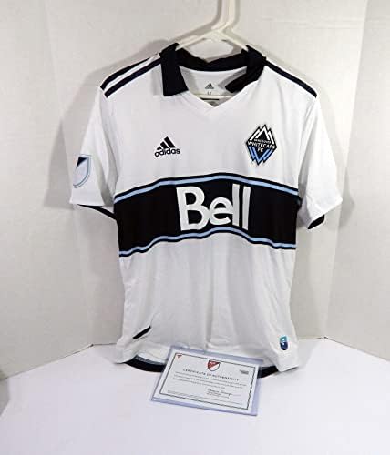 2019 Vancouver Whitecaps FC Scott Sutter 23 Game usado Jersey White M 44 - camisas de futebol autografadas