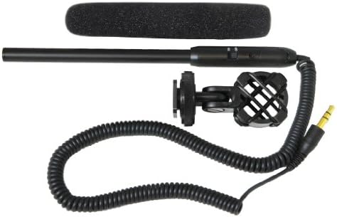 Polaroid Pro Video Ultra Thin & Light Condenser Shotgun Microphone With Shock Mount For The Sony HDR-CX760V, PJ760V, PJ710V,