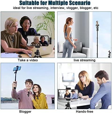 Microfone Lavalier sem fio Kootesday para iPhone iPad, microfones sem fio profissional, plug-play de microfone sem fio,