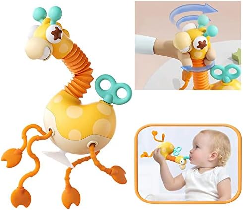 Brinquedos Montessori por 18m+, Alimento Pull Soft Colorful String Rattle Puzzle Puzzle Atividade Sensorial Bebê bebê Toddlers Toy