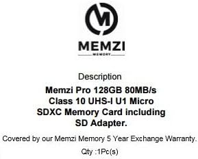 MEMZI PRO 128GB CLASS 10 80MB/S MICRO SDXC MEMÓRIA CARTÃO COM ADAPTER SD para telefones celulares da série LG X