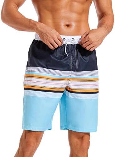 Turncos de natação difficort mens com revestimento de compressão de traje de banho seco rápido com bolsos com zíper