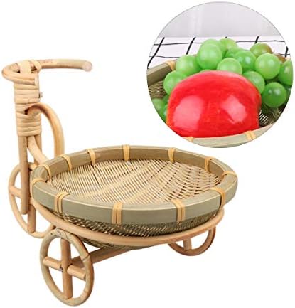 Hemoton Jewelry Bandeja de vime Decoração de pão cestas de pão tecido cesta de cozinha artesanal recipiente de cesta